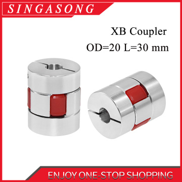 D20L30 Coupler D20 L30 three Jaw Aluminium Plum Flexible Shaft Coupling Motor Connector Flexible Coupler 5/6/6.35/8/10mm