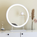 Nordic Desktop LED Smart Makeup Mirror Can Be Wall-mounted Bedroom Net Red Fill Light Mirror Free Adjustment Of Brightness HD