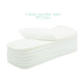 Elinfant 10pcs 3 layers microfiber cloth diaper nappy insert super absorbent 35x13.5cm fit baby cloth pocket diaper