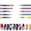 5Pcs Professional Crystal Drawing Line Brush Tools Painting Nail Art Dotting Double Head Pen Set For DIY Art Supplies