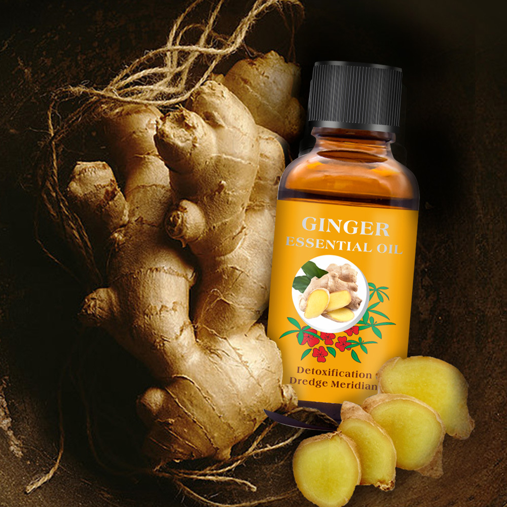 Hot Pure Plant Ginger Massage Essential Oil Thermal Body Essential Oil For Scrape Therapy SPA Relax Moisturizing Skin Care TSLM1