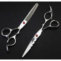 professional 6 inch & 5.5 inch 440c 9cr13 thinning hot shears scissor cutting barber cut hair scissors set hairdressing scissors