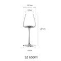 Artwork 500-600Ml Collection Level Handmade Red Wine Glass Ultra-Thin Crystal Burgundy Bordeaux Goblet Art Big Belly Tasting Cup