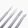 1pc Cuticle Removal Scraper Metal Double- sided professional Remove Dead Skin Nail Cuticle Pusher nail manicure Care tools