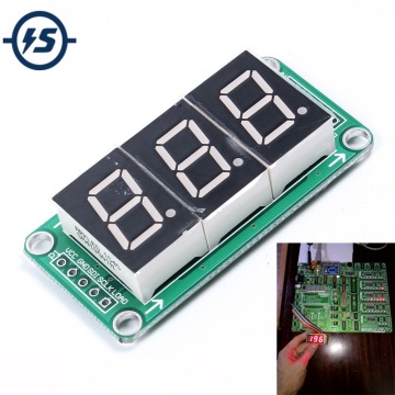 74HC595 Static Driving a 3 Segment Digital Display Module Seamless Can Series 0.5-inch 3-bright Red