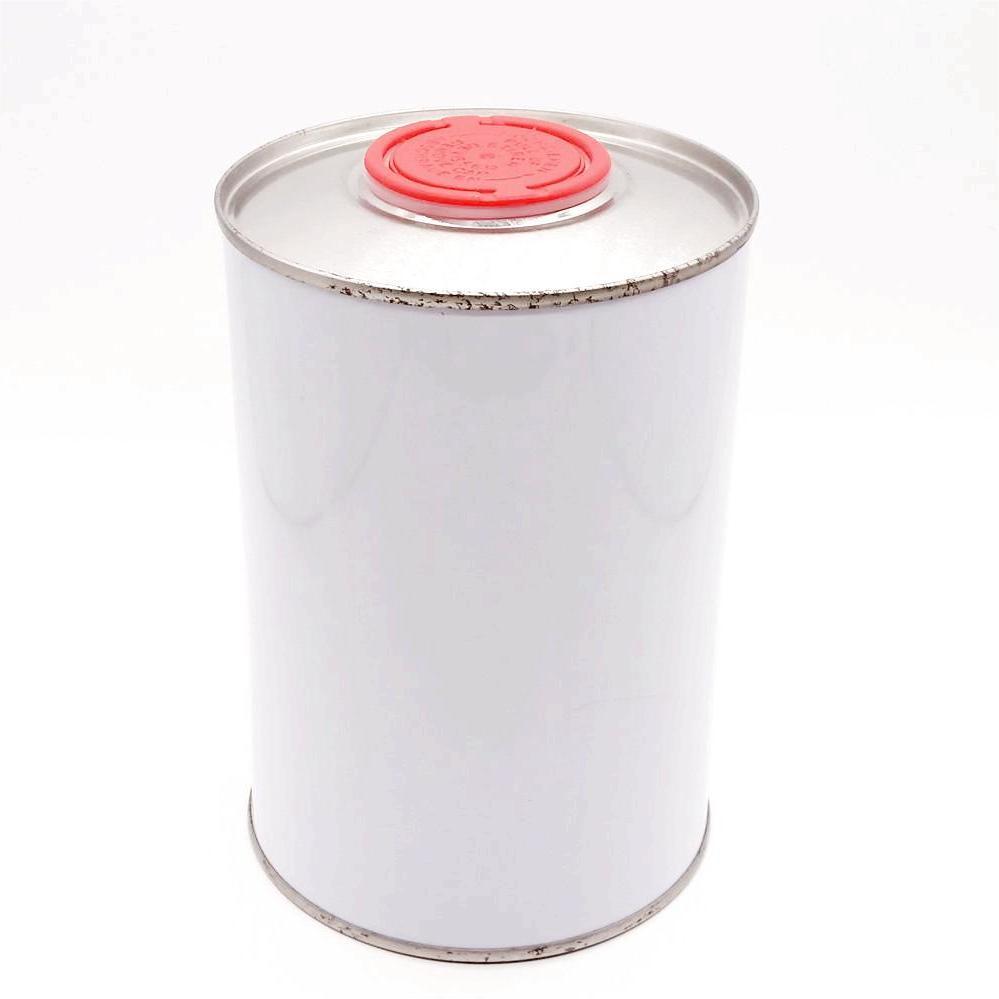 1L round tin can