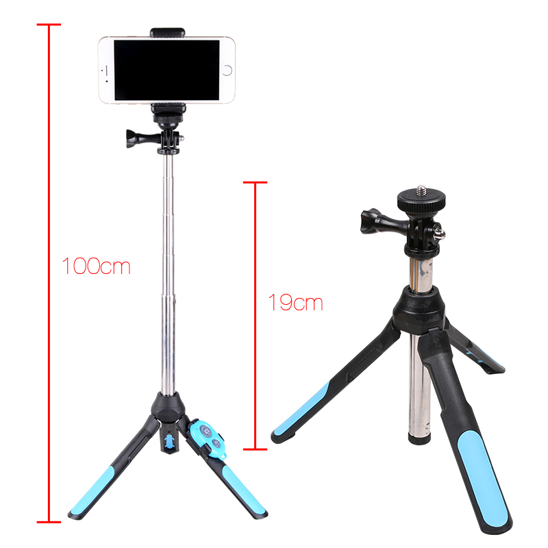 DUSZAKE Selfie Stick Bluetooth Tripod For Xiaomi Wireless Monopod For Phone Mini Selfie Stick Bluetooth Tripod For iPhone Xiaomi