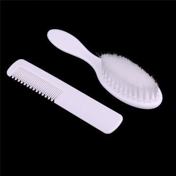 2pcs/1set ABS Baby Hairbrush Newborn Hair Brush Infant Comb Head Massager For Boys And Girls