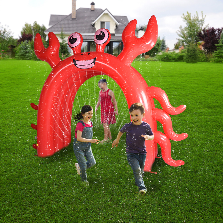Custom Crab Spray Water Inflatable Arch Spray Sprinkler