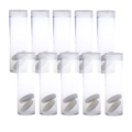 10 pieces Coin Collection Box Protection Tube Holder 27mm Empty Coins Holder Tube Durable