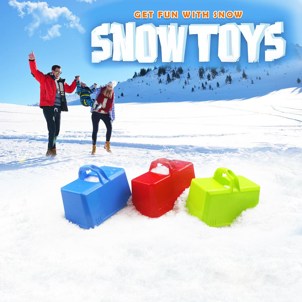 Funny Outdoor Winter Plastic Snow Sand Snow Block Mold Castle Foundation Brick Maker Mould Children Playing Accessory