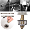 1PC Universal Wash Basin Bounce Drain Filter 2 In 1 Shower Floor Sink Drain Vanity Stopper Bathtub Bathroom Accessory Dropship