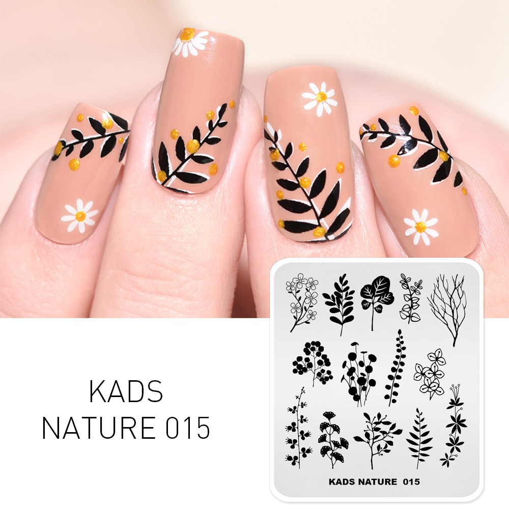 KADS Nail Art Stamping Plate Nail Image Stamp Template 3D Fashion Pattern Polish Printing Stamp Plates DIY Manicure Stencil Tool