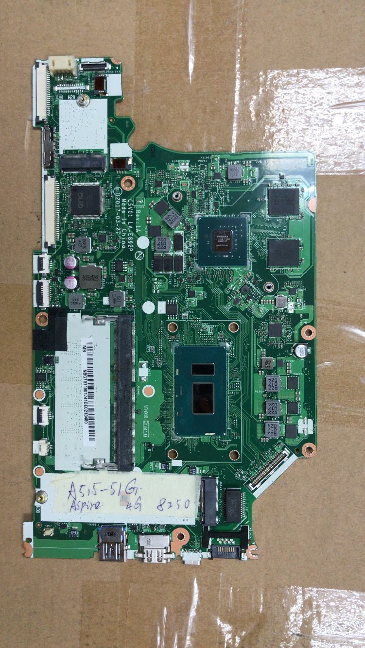 C5V01 LA-E892P for ACER A515-51G A615-51G A615-51 notebook motherboard CPU i5 8250U GPU MX150 2G 4G RAM DDR4 100% test work