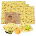 Zero Waste Reusable Storage Wrap Sustainable Organic Cheese Food Wrapping Paper BPA & Plastic Free Beeswax Food Wrap