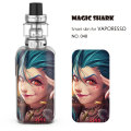 Jinx Weave Stone Print Music is Fun LOL PVC Stereo Case Sticker Skin Back Film for Vaporesso Luxe S