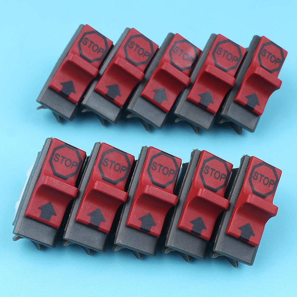 10 X On-Off Stop Kill Switch Kit For HUSQVARNA 137 142 36 41 42 136 50 51 55 61 141 266 268 272 281 288 Chainsaw Replace Parts