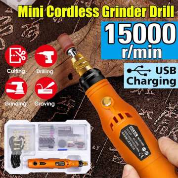 Cordless Mini Electric Grinder 3 Speed Engraving Pen Polishing Machine Small Manual Drilling Machine with Battery