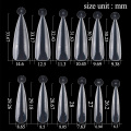 120pcs Clear Dual Forms Nail System Full Cover Nail Extension DIY Nails Accessoires Manicure Tools Quick Building Gel Mold Tips