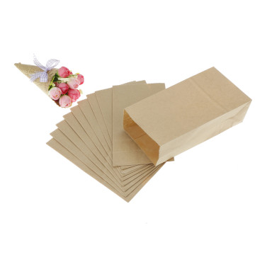 10pcs Biscuits Packaging Wrapping Supplies for Party Wedding Favors Handmade Bread Cookies Gift Brown Kraft Paper Bag