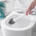 Silicone Toilet Brush and Holder Self-evaporating Hollow Drain Household Quick Drain Cleaning Brush Tools WC Bathroom Accessorie
