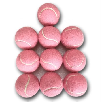 6pcs Pack Pink Tennis Balls Wear-resistant Elastic Training Balls 66mm Ladies Beginners Practice Tennis Ball for School Club