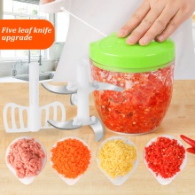 900MLManual Food Processor High Quality Safe Chopper Blender Slicer Kitchen Essential