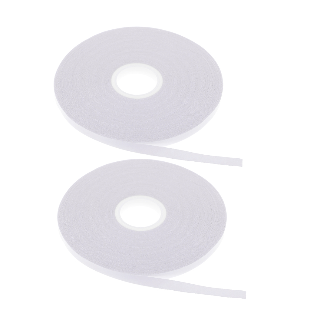 2Pcs Double Sided Adhesive Tape White For DIY Fabric Sewing Cloth Clothing Patchwork Temporary Fixing 21.8 Yards, 6mm