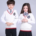 Spring autumn 100% cotton cardigan teen boy's V-neck sweater vest kids waistcoat School girls winter sweaters for 2-14 Years