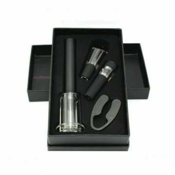4pcs/set Electric Wine Opener Vacuum Stopper Pourer Cordless Corkscrew Air Pressure Pump Bottle Opener Kit Vacuum Stopper