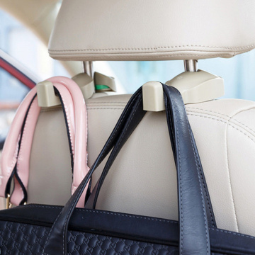 2Pcs Universal Organizer Auto Fastener Clip Rotatable Car Back Seat Headrest Hanger Holder Car Hook For Bag Purpose Car Interior
