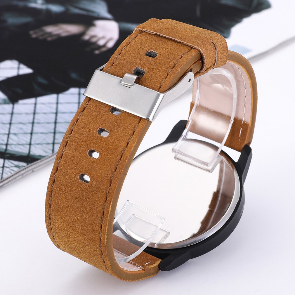 Luxury Brand Men Analog Digital Leather Sports Watches Men's Army Military Watch Man Quartz Clock Relogio Masculino Gold
