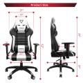 Furgle gaming chair white computer chair with leather boss chair office chair furniture wcg game chairs desk chair racing chair
