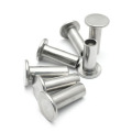 30pcs M2.5 Flat head Semi-tubular rivet Flats round heads Hollow Stainless steel 304 rivets 4mm-16mm Length