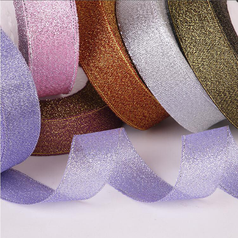 22m/lot Glitter Color Onion Ribbon Christmas Wedding Decor Cake Candy Box Packaging Wrap Materials DIY Accessories 6/10/25/40MM