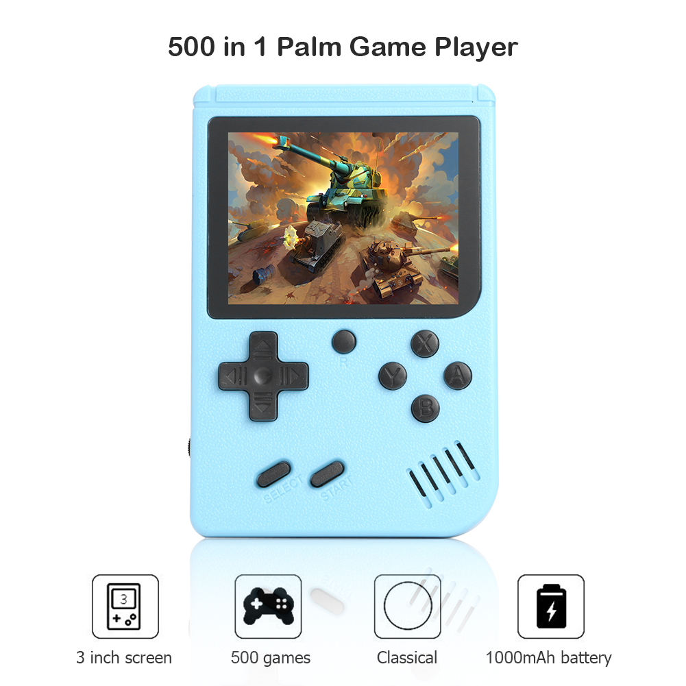 Portable Retro Video Game Console 3.0 Inch Handheld Game Player Built-in 500 Classic Games Mini Pocket Gamepad for Kids Gift