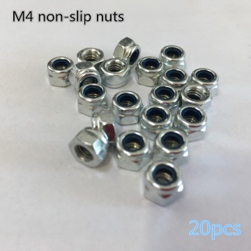 20pcs/pack J154 Non-slip Nuts M4 Size Fit 4mm Screw Small Nuts DIY Parts Free Shipping Brazil Australia