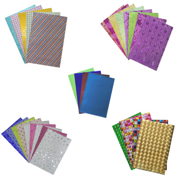 Glitter Scrapbooking Sticker 10pcs/Bag A4 Sparkling Sheets Multicolor Patterns Self Adhesive Paper Craft Shinning Film