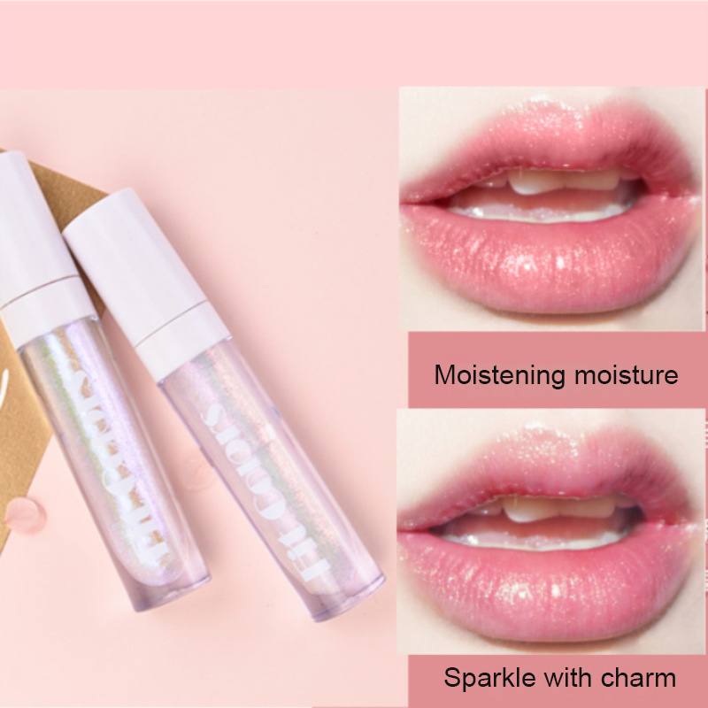 1pcs Rainbow Color Delicious Lip Gloss Transparent Oil Moisturizing Plumping Lip Oil Sexy Cute Lip Balm Liquid Lipstick TSLM2