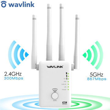 Wavlink AC1200 Wireless WIFI AP/Router/Repeater extender signal amplifier wifi range extender with 4 External Antennas -White
