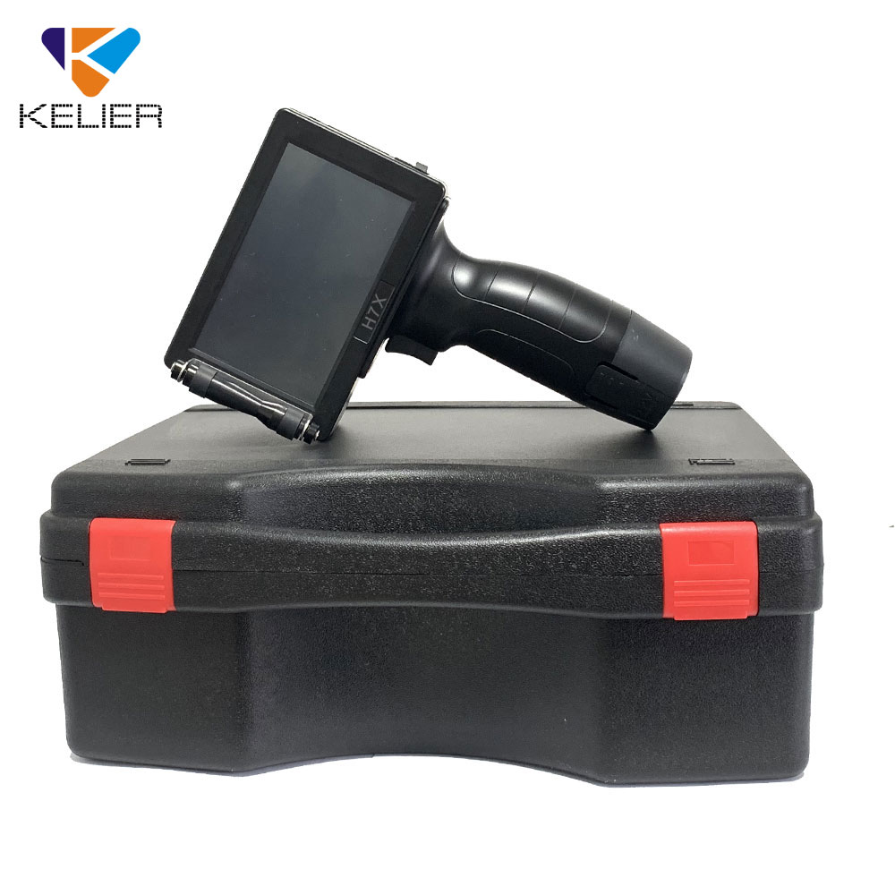 Kelier H7 Portable Thermal Label Handheld Inkjet Printer Glass Portable Expiry Print 1mm-12.7mm