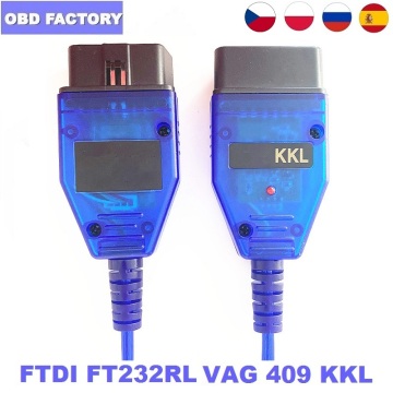 KKL 409 VAG-COM KKL USB Cable FT232RL KKL VAGCOM 409.1 OBD2 II OBD2 Diagnostic Scanner for Vag-Com Interface