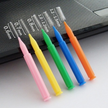 60Pcs L Shaped Interdental Brush Floss Interdental Cleaners Orthodontic Dental Teeth Brush Toothpick Oral Care Tool