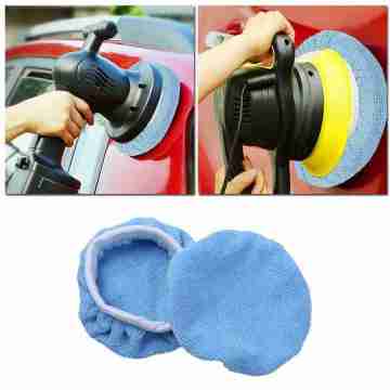 5pcs Car Waxing Polishing Pad Microfiber Auto Polishing Machine Buffer Pad Car Polisher Cover Car Paint Maintenance Accessories