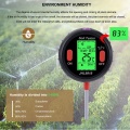 5in1 LCD Soil Detector Mini Soil Moisture Meter PH Meter Multifunctional Meters Acidity Moisture Meter Sunlight Temperature Test