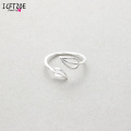 Gold Toe Ring Double Leaf Medusa Rings For New Fashion Vintage Ring Stainless Steel Jewelry Ladies Jewelry Bague Femme