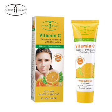 Aichun Beauty 100g Herbal Vitamin C Treatment Whitening Mildly Soften Exfoliating Cream Peeling Gel Face Body Beauty Skin Care