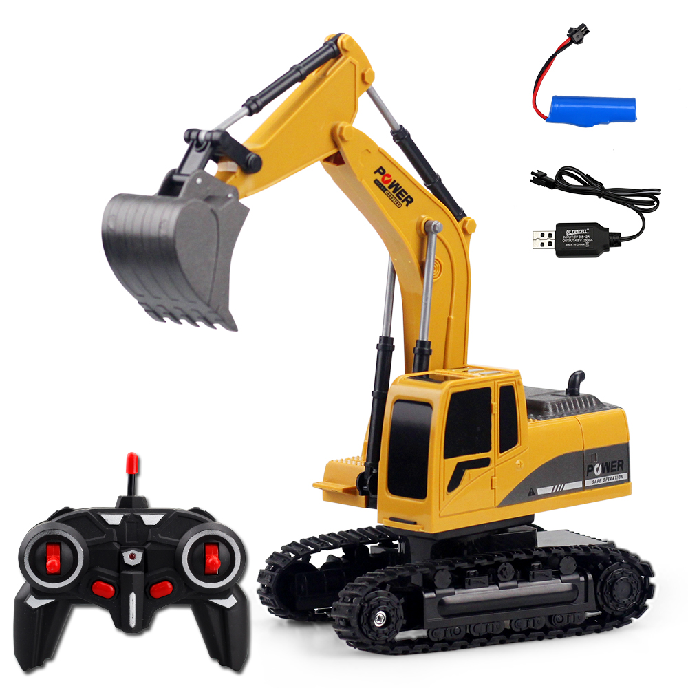 6 Channels Wireless Remote Control Engineering Truck Excavator RC Car Boys Beach toys RC Engineering car tractor