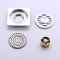 10X10cm Prevention Odor Bathroom Washing Machine Brass Floor Drain Stainless Steel Water Filter Anti-backwater Floor Drain