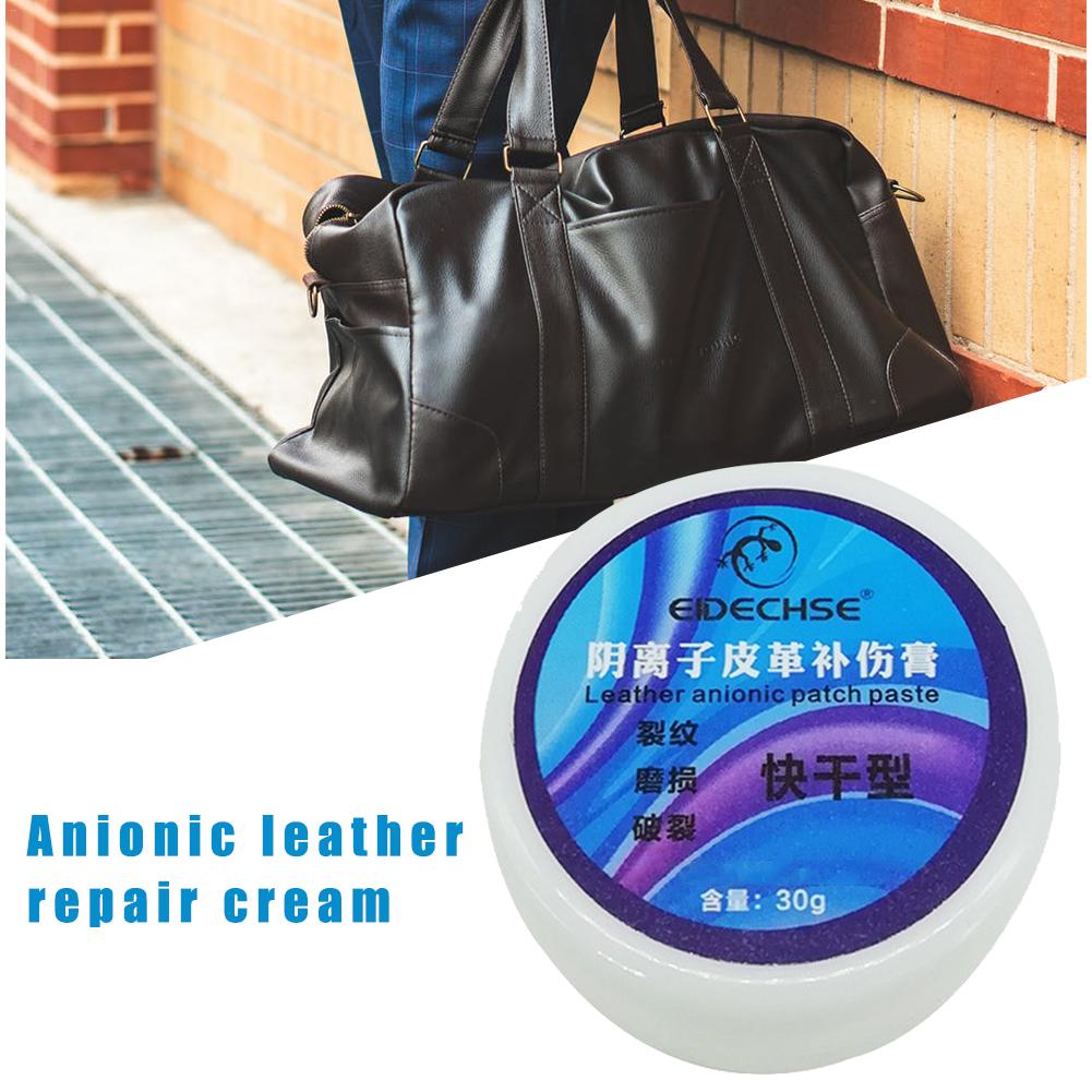 Universal 30ml Anionic Interior Leather Repair Cream Kit Multi-function Quick Repair Cream For Car Seat Leather Sofa Shoe Bag